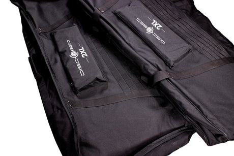 Etagenbett 2XL mit Seitentaschen (schwarz)