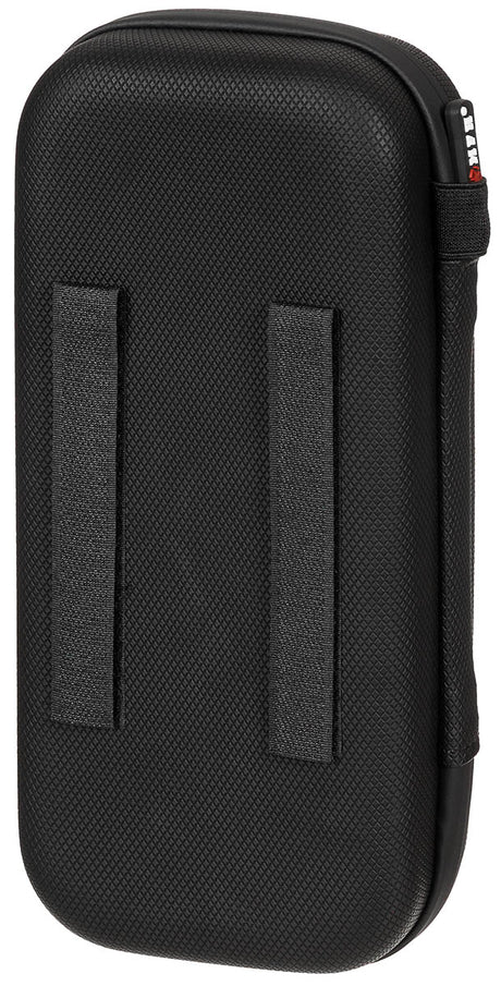 Tasche, Hartschale, gross, mit Klettschlaufen, schwarz