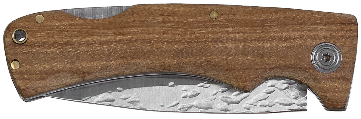Klappmesser, Holzgriff, Hammerschlagklinge