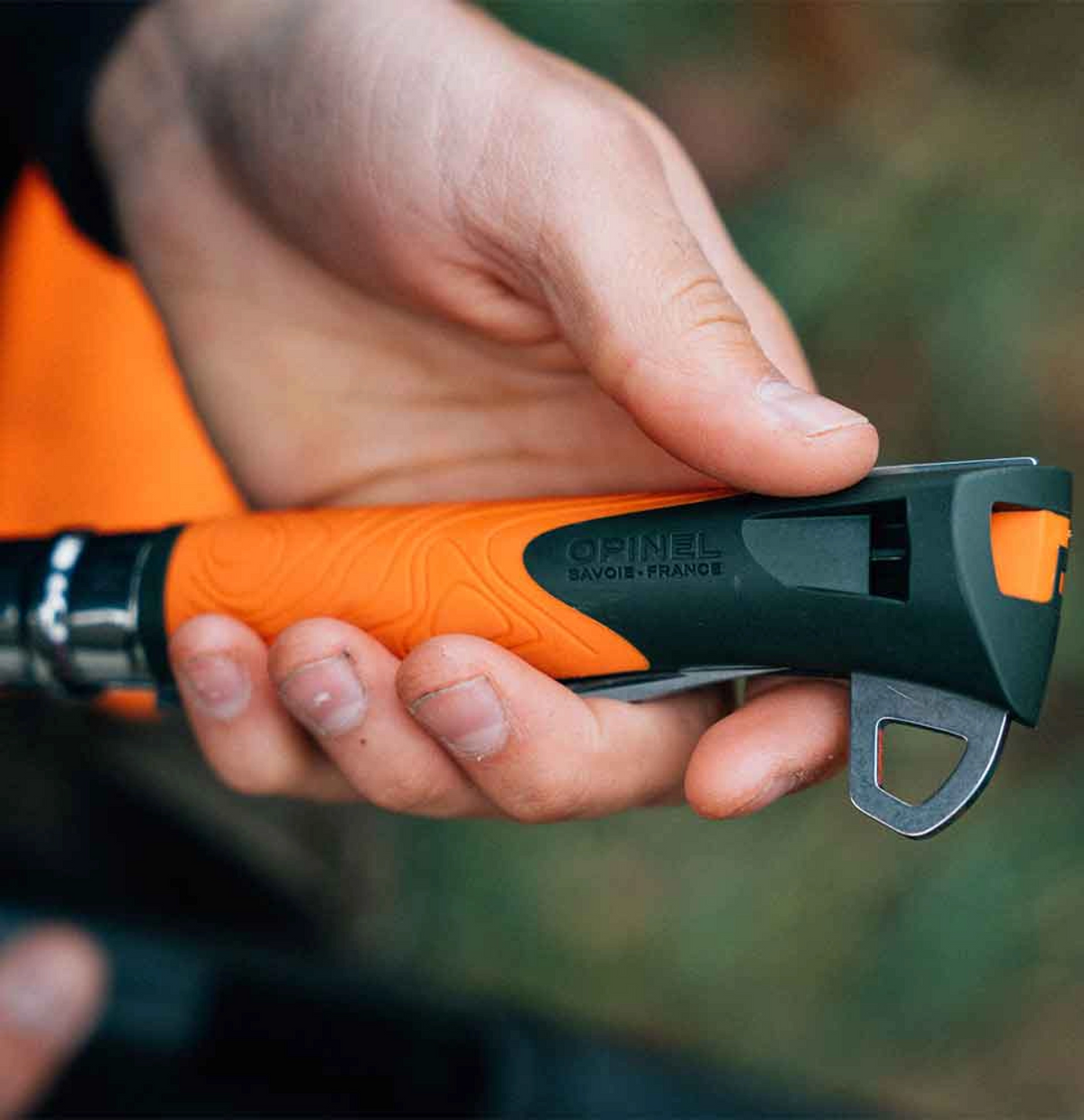 Opinel - Mehrzweckmesser Explore No. 12 mit Zeckenzange (orange)