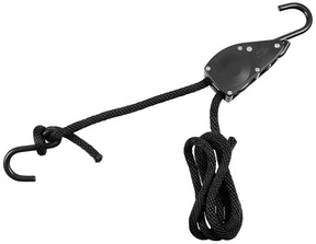 Spannseil, 11 mm, 2 Meter, mit Ratschensicherung, schwarz