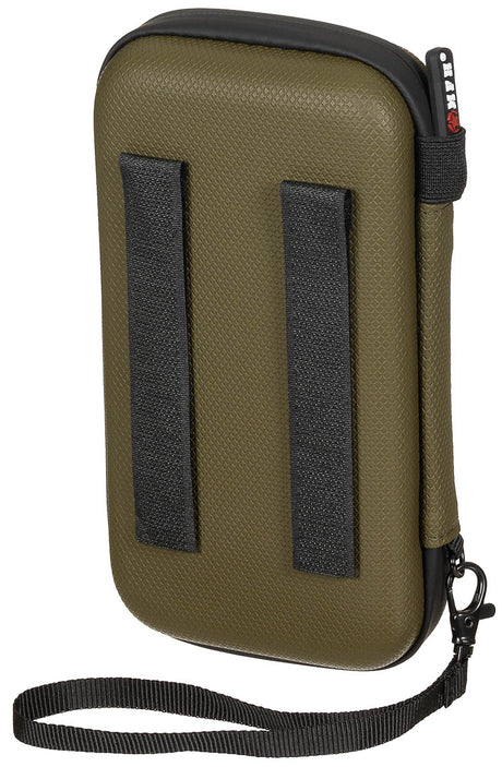 Tasche, Hartschale, klein, mit Klettschlaufen, oliv