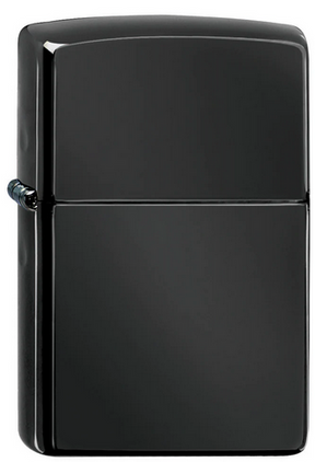 Zippo Feuerzeug - High Polish Black (schwarz poliert)