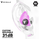 Custom Molded Earplugs Gehörschutzstöpsel pink (SNR=27db)