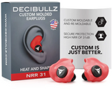 Custom Molded Earplugs Gehörschutzstöpsel rot (SNR=27db)