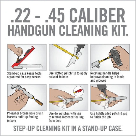 Real Avid - Handgun Cleaning Kit 22/9mm/357/38/40/45 (Reinigungsset)