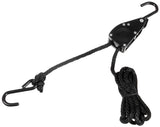 Spannseil, 6 mm, 2 Meter, mit Ratschensicherung, schwarz