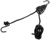 Spannseil, 9 mm, 2 Meter, mit Ratschensicherung, schwarz