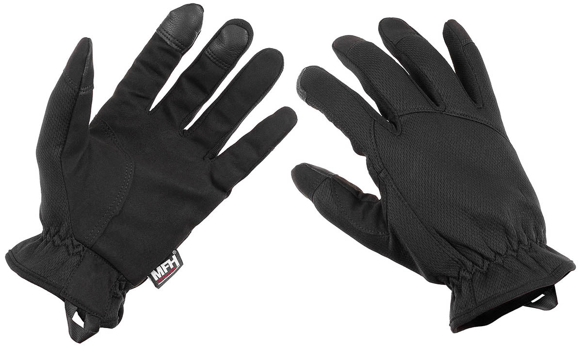Fingerhandschuhe, schwarz, "Lightweight"