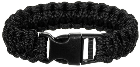 Armband, "Parachute Cord", schwarz , Breite ca. 2,3 cm