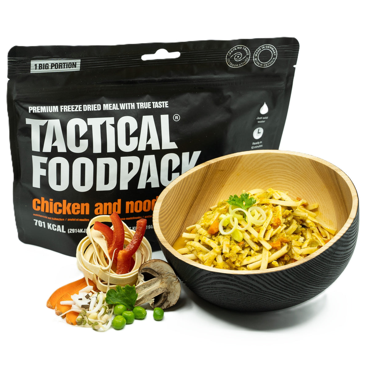 BIG Chicken and Noodles (Nudeln mit Hähnchen-Kokos-Sauce)