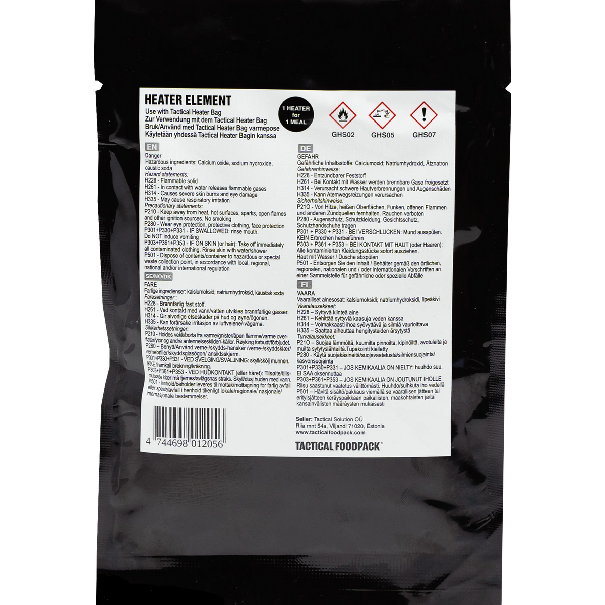Tactical Foodpack - Heater Element