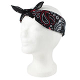 Bandana, schwarz/rot Paisley, Gr. 54 x 54 cm, Baumwolle