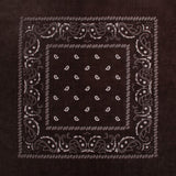 Bandana, braun Paisley, Gr. 54 x 54 cm, Baumwolle