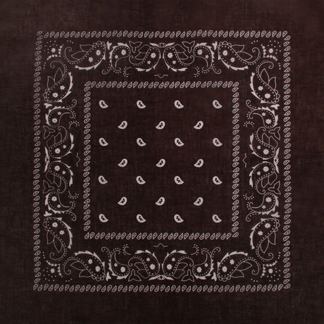 Bandana, braun Paisley, Gr. 54 x 54 cm, Baumwolle