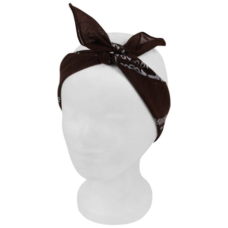 Bandana, braun Paisley, Gr. 54 x 54 cm, Baumwolle