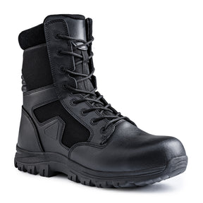 Einsatzstiefel SECU-ONE 8" Reissverschluss, Schutzkappe, PSR Sohle (schwarz)