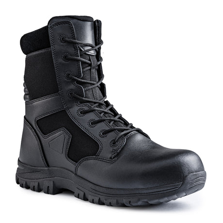 Einsatzstiefel SECU-ONE 8" Reissverschluss, Schutzkappe, PSR Sohle (schwarz)