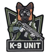 Klettabzeichen K-9 Unit - glow in the dark