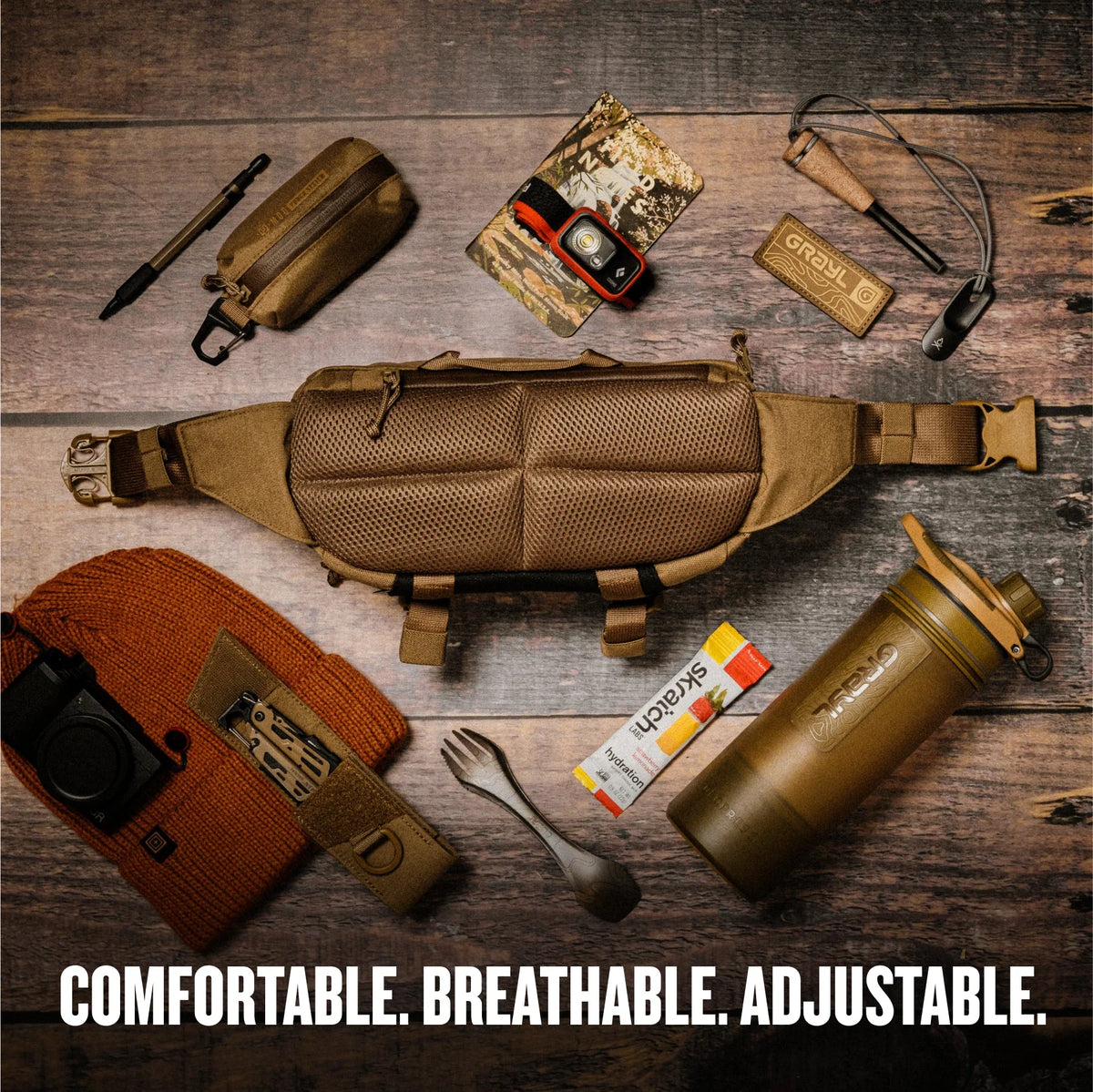 Transport Hip Pack Hüfttasche 2 Liter (Coyote Brown)