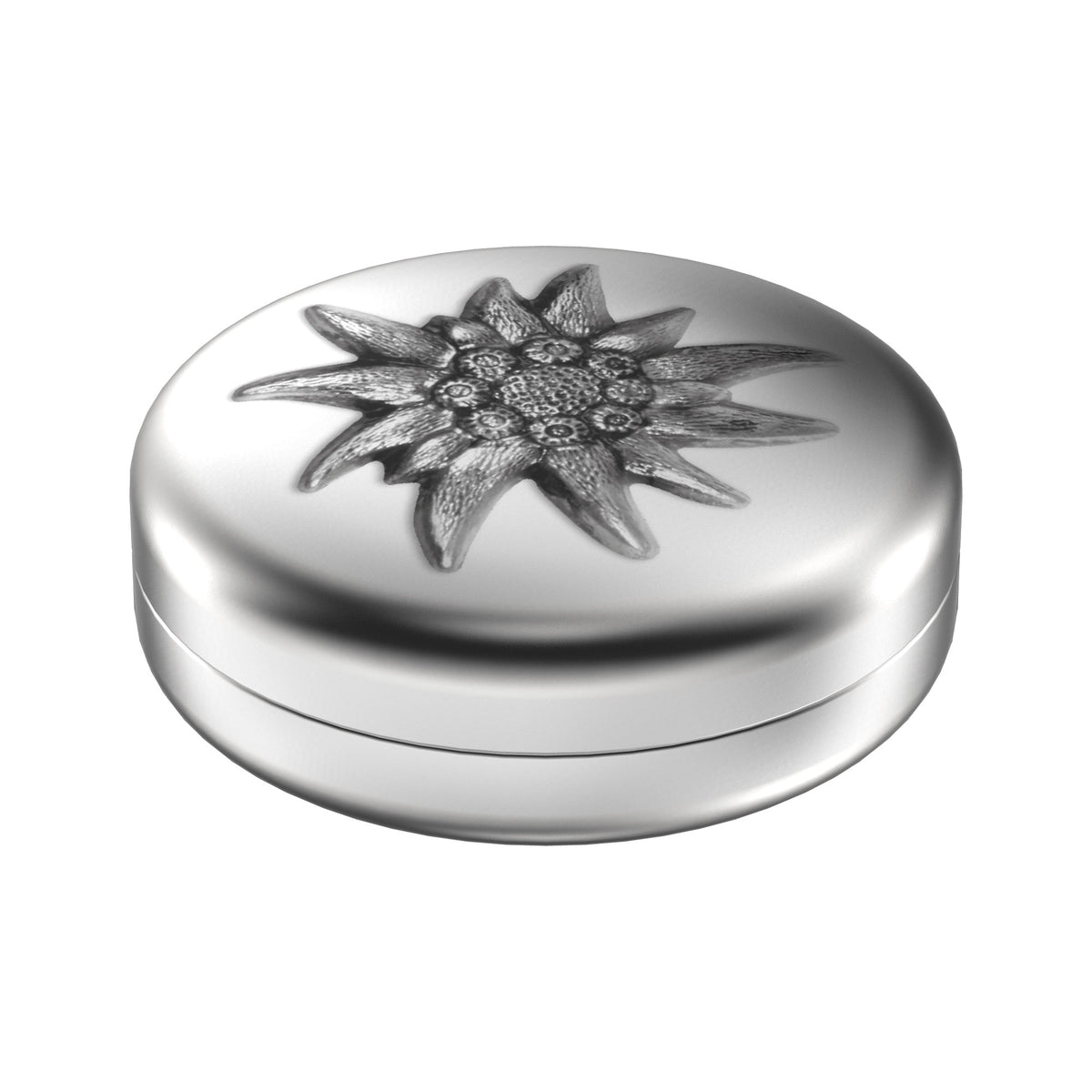Aufbewahrungsbox rund "Edelweiss"