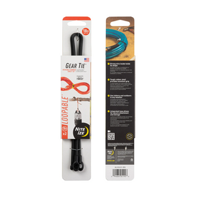 Mehrzweckbinder Gear Tie Loopable, 18 Inch (schwarz)