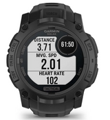 Instinct 3 – 50 mm Solar Tactical Schwarz mit Silikon-Wechselarmband 22 mm