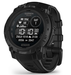 Instinct 3 – 45 mm Solar Tactical Schwarz mit Silikon-Wechselarmband 22 mm