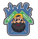 PVC Patch Beardman Urban (blau)