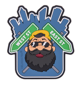 PVC Patch Beardman Urban (blau)