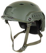 US Helm, FAST-Fallschirmjäger, oliv, Rails, ABS-Kunststoff