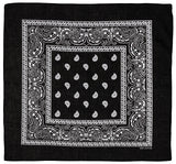 Bandana, schwarz-weiss, ca. 55 x 55 cm, Baumwolle