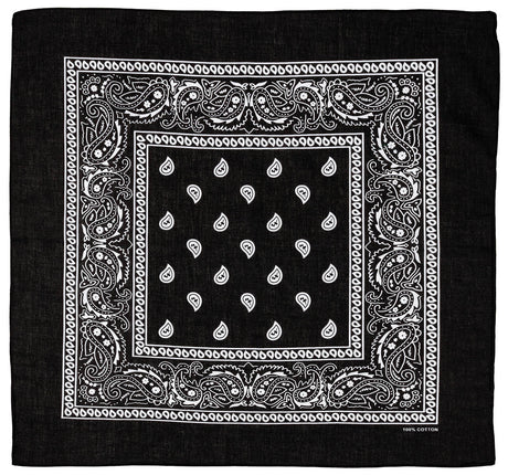 Bandana, schwarz-weiss, ca. 55 x 55 cm, Baumwolle