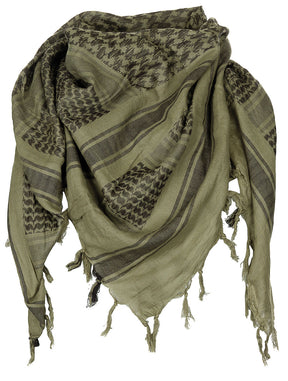 Halstuch, "Shemagh", Supersoft, oliv-schwarz