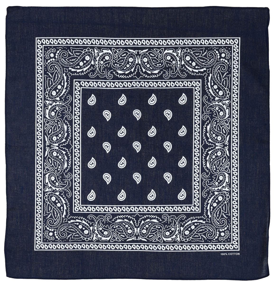 Bandana, navyblau-weiss, ca. 55 x 55 cm, Baumwolle
