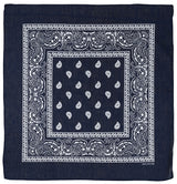 Bandana, navyblau-weiss, ca. 55 x 55 cm, Baumwolle