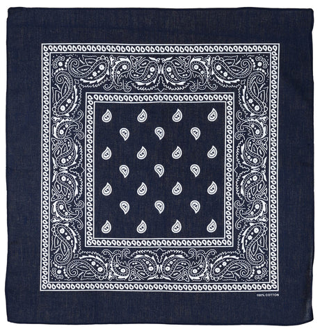 Bandana, navyblau-weiss, ca. 55 x 55 cm, Baumwolle