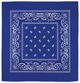 Bandana, royalblau-weiss, ca. 55 x 55 cm, Baumwolle