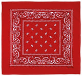 Bandana, rot-weiss, ca. 55 x 55 cm, Baumwolle
