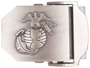 USMC Gürtelschloss, silber, Metall, ca. 4 cm