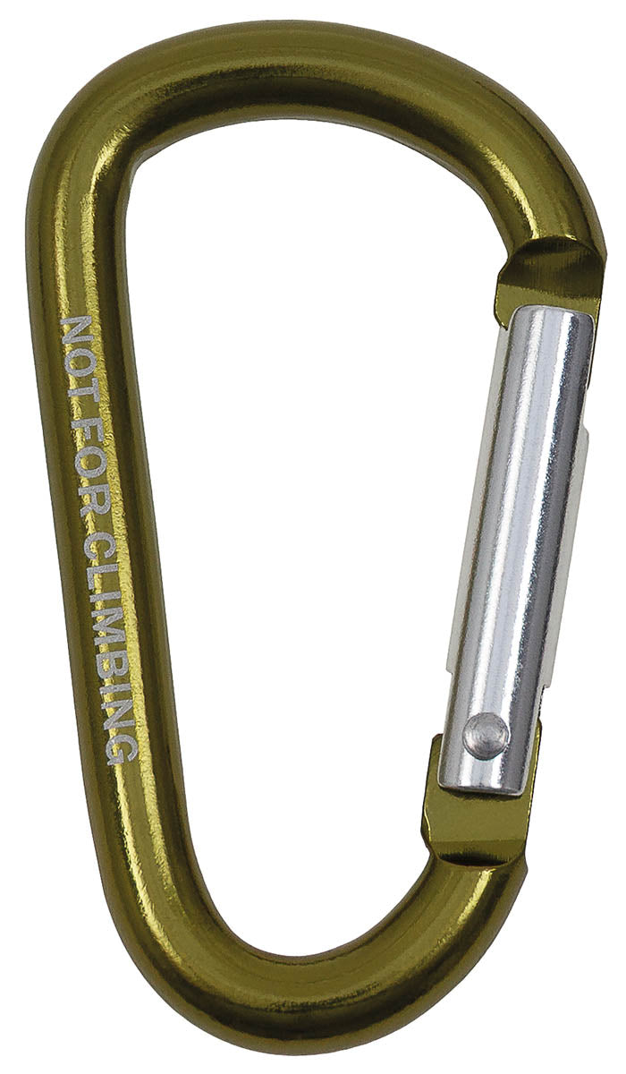 Karabinerhaken, D 7 mm x 6,5 cm, oliv