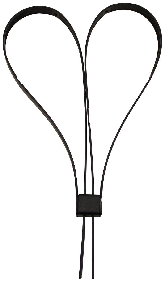 Kunststoffhandschellen, 10 St./P.,55 x 1,25cm, schwarz