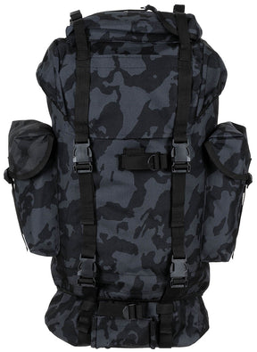 BW Kampfrucksack, 65 l, Alu-Aussteifung, night-camo