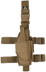 Pistolenbeinholster, coyote, verstellbar, rechts