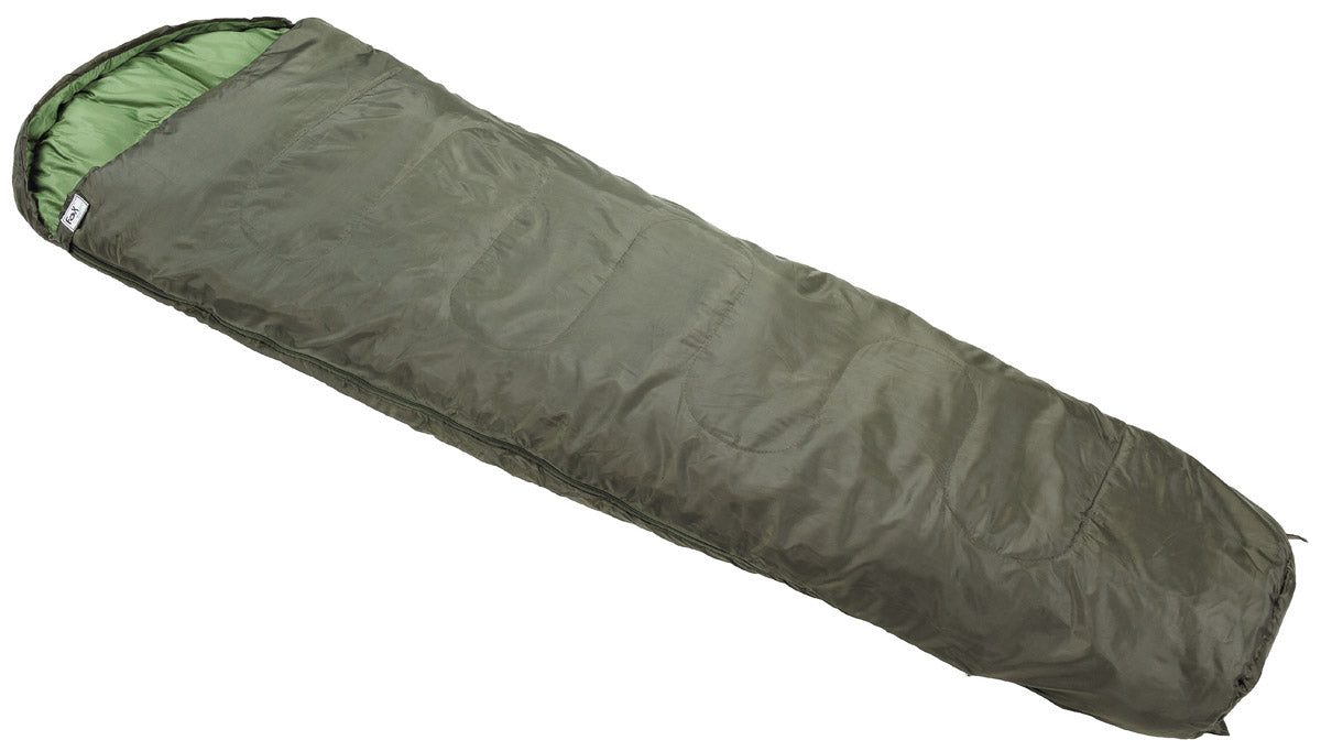 Mumienschlafsack, oliv, 2-lagige Füllung