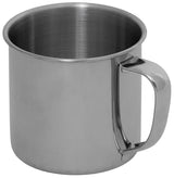 Tasse, Edelstahl, einwandig, ca. 250 ml