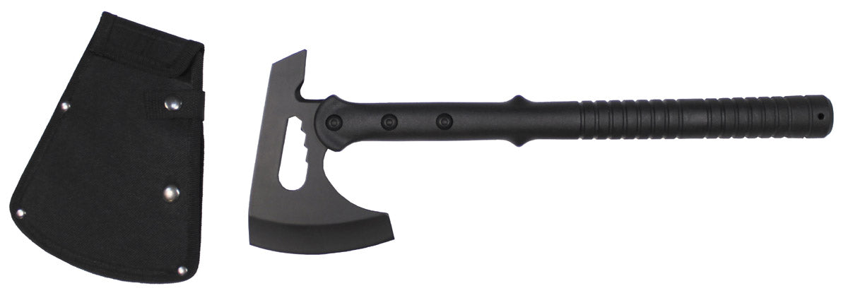 Tomahawk, "Tactical",schwarz, Kunststoffgriff, Scheide