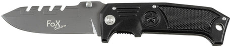 Klappmesser, Einhand, Metallgriff, schwarz
