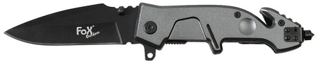 Klappmesser, Einhand, Metallgriff, schwarz