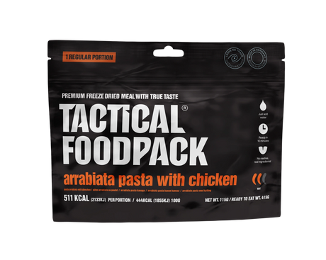 Tactical Foodpack - Arrabiata Pasta with Chicken (Pasta Arrabiata mit Hähnchen)